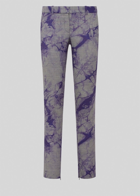 Pantaloni Versace Versace Tie-Dye Houndstooth Dama | EQMTYGL-09